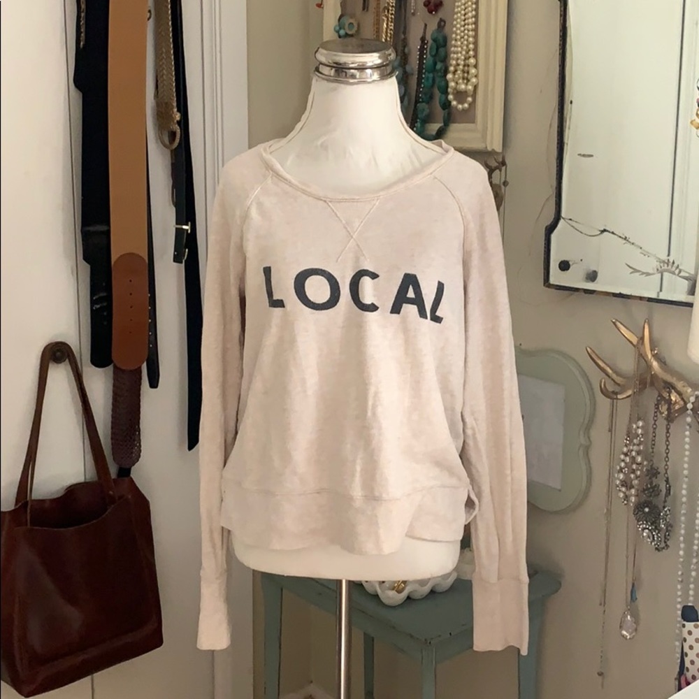 Athleta Custom Local Screenprinted Raglan Tee - image 1